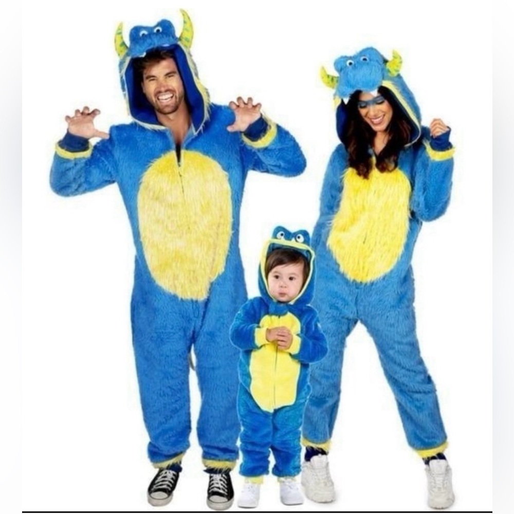 Tipsy Elves NEW Monster Halloween Costume With Pockets Monster Inc Sully Size L